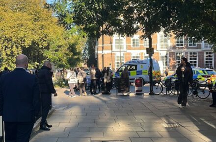 SOAS encampment attacked by lone counter-protester