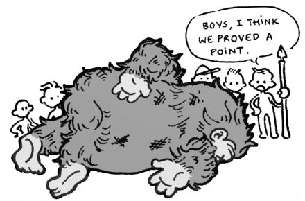 100 men, a gorilla, and the desperation of man