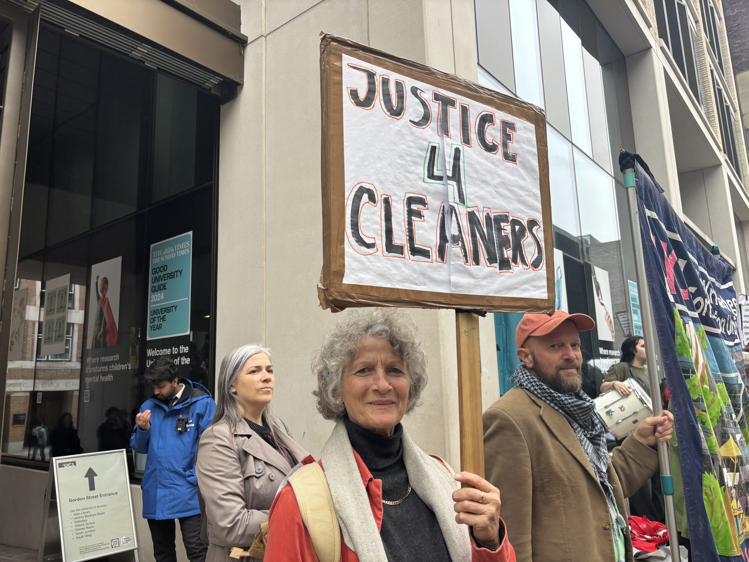 UCL cleaners’ strike in photographs