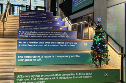 A notes app apology: UCL’s eugenics stairs