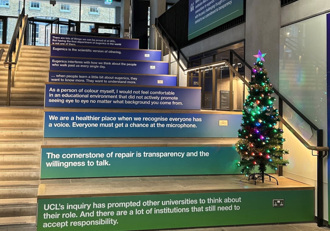 A notes app apology: UCL’s eugenics stairs